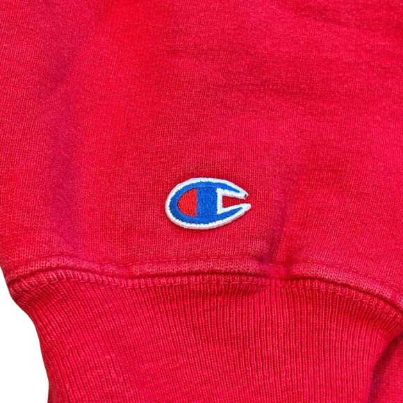 Vtg 80s Cornell Reverse Weave Warm Up Red Champion Crewneck Sweatshirt Medium - Picture 7 of 9